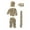 Brown 110~140CM, variant on S SERENABLE Teen Ghillie Suit Lightweight Hunting suits for Woodland Clothes Green Green 110~140CM