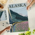 thumbnail image 3 of Lantern Press 1000 Piece Jigsaw Puzzle, Alaska, Alaska Railroad, 3 of 5