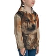thumbnail image 3 of Sikiie Vintage Shiba Inu Art Youth Hoodie Sweatshirt Pullover Hooded Classic Casual Essentials Hoodiefor Boys Girls Kids -Small, 3 of 6