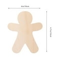 thumbnail image 5 of Raindrops Set of 10 Khaki Wooden Gingerbread Figurines, Christmas Holiday Decor for Seasonal Celebrations and Festive Home Display, 5 of 8