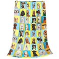 thumbnail image 2 of Salouo arious dog breeds Print Bed Blankets, Flannel Blanket Comfortable Air Conditioning Blanket Lightweight Blanket for Sofa Bed Travel & Couch-60"x50", 2 of 7