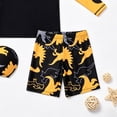 thumbnail image 5 of Gubotare Boy Swimsuit Toddler Boys Two Piece Swimsuit Rash Guard Set Long Sleeve Swim Shirt Swim Trunks & Shorts Bathing Suit 15T 16T,Yellow, 5 of 6