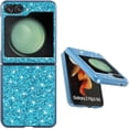 thumbnail image 5 of Compatible with Samsung Galaxy Z Flip 5 Case Glitter Bling Samsung Z Flip 5 Phone Case for Girls Cute Bumper Shockproof Protective Cases (Blue), 5 of 14