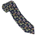 thumbnail image 3 of Fotbe Sloth with Donuts Corbata Clásica para Hombre con Estampado – Corbata de Seda Jacquard Tejida, para Negocios, Bodas y Eventos Formales, 3 of 7