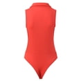 thumbnail image 4 of HBFAGFB Combinaison Femme Col à Revers Col en V Profond Plissé Vintage avec Bas Triangle Rouge Taille P, 4 of 4