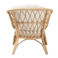 thumbnail image 4 of Baxton Studio Feya Modern Bohemian Natural Brown Antique Rattan Armchair, 4 of 10