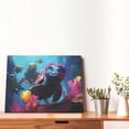 thumbnail image 4 of Naloa Lively Cute Turtle Print Canvas Picture,Wall Pictures, Modern Decorative Poster,Art Prints for Bedroom, Toilet, 40 x 30 cm, Built-in Wooden Frame, 4 of 6