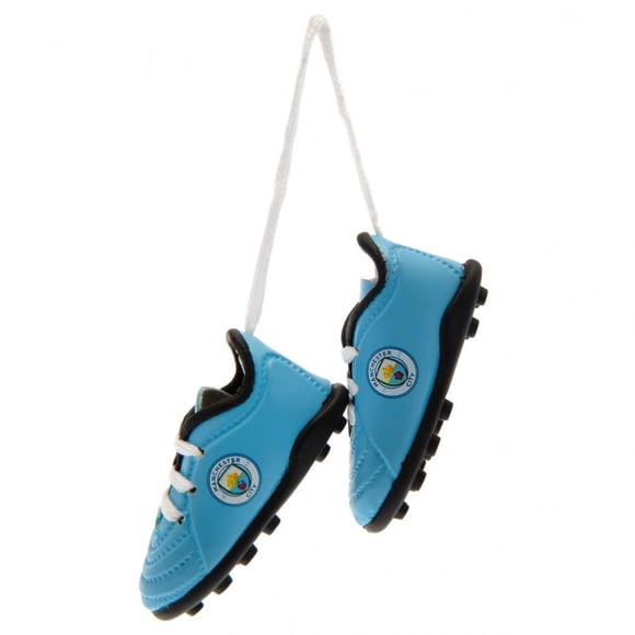 Manchester City FC Mini Football Boots Car Hanger