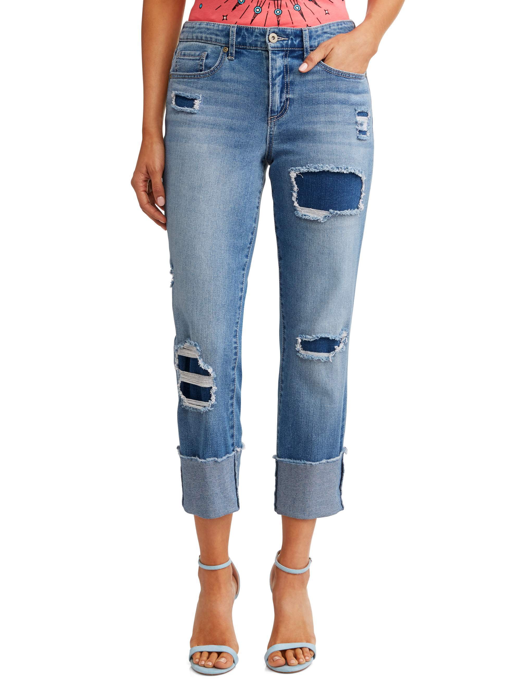 Sofia Jeans by Sofia Vergara Sofia Jeans Veronica Destructed Cuffed