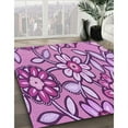 thumbnail image 2 of Ahgly Company Indoor Rectangle Patterned Violet Purple Area Rugs, 4' x 6', 2 of 6