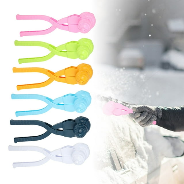 Portable Snowball Maker Tool for Kids and Adults Easy Grip Winter Clipper to Build Snowmen