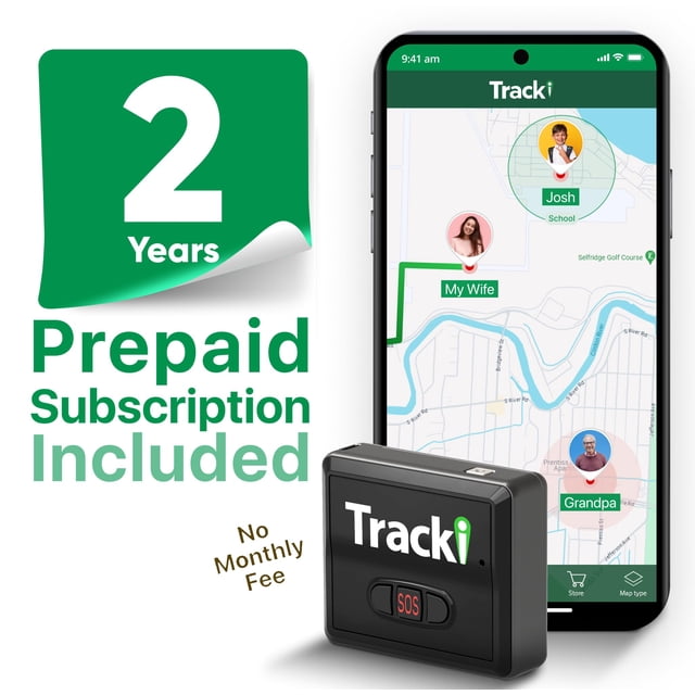 Rastreador GPS Tracki para vehículos 4G LTE, coche mini en tiempo real