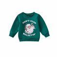 thumbnail image 1 of Sudadera Para Niños Pequeños, Bebés, Niñas, Niños, Estampado Navideño, Manga Larga, Suéter Superior, Suéter Verde Odeerbi LM103-6550, 1 of 8