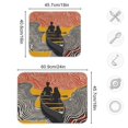 thumbnail image 4 of Yayeee Dish Drying Mat for Kitchen Counter 18"x24" Microfiber Absorbent Pad, Striped Boat, 4 of 7