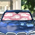 thumbnail image 5 of Foldable Car Windshield Sunshade UV Sun Visor Protector Blocks UV Rays Keeps Vehicle Cool 53x23.5 Inch Cute White Dogs, 5 of 8