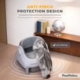 thumbnail image 4 of PawPetica Self Cleaning Cat Litter Box, Automatic Litter Box Self Cleaning, Open Top Large Litter Box for Multiple Cats, with Safety Protection, APP Control,Odor Removal, Waste Bags Included, Gray, 4 of 11