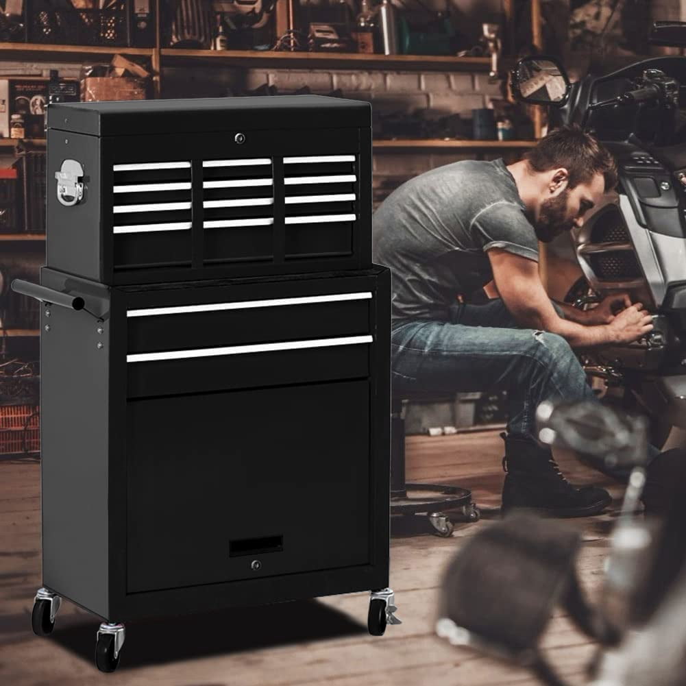 Miniyam 8-Drawer Detachable Storage Tool Boxe & Organizer with Large Cabinet