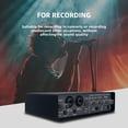 thumbnail image 4 of USB Audio Interface for Recording Professional Sound Card with 48V Phantom Power LoopBack USB External Sound Card Plug and Play 0-Latency Monitoring for Music Concerts Recording Studios, 4 of 9