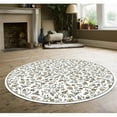 thumbnail image 2 of Radici 6674-0025-BONE Pisa Round Bone Traditional Turkey Area Rug, 7 ft. 10 in., 2 of 2