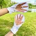 thumbnail image 2 of 2 pares de guantes de protección solar para las manos, parasol, protector UV, transpirable, refrigeración, sin dedos, para mujeres, hombres, conducción, pesca, equitación, senderismo, piragüismo,, 2 of 5