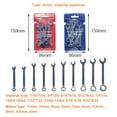 thumbnail image 4 of 10pcs Mini Spanner Wrenches Set Explosion-proof Pocket Spanner Wrenches Hand Tool British Metric Type Optional, 4 of 4