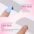 thumbnail image 4 of Nail File - 180/240 Grit Emery Boards for Nails, 2Pcs Dual-Sided Fingernail Files for Natural Nails Prep & Buffing, 4 of 7