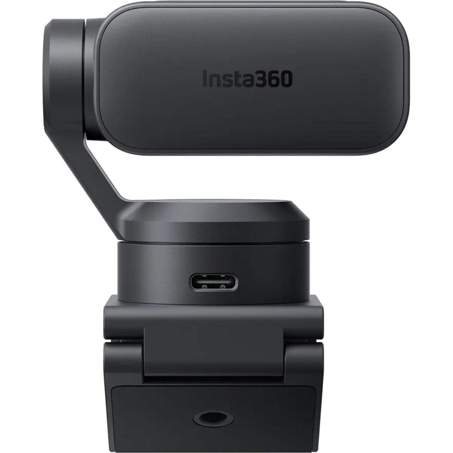 Insta360 Link 2 - PTZ 4K Webcam (Black) for PC/Mac, 1/2" Sensor, AI Tracking, HDR, AI Noise-Canceling Mic, Gesture Control for Streaming, Video Calls, Bundle with Flexible Tripod & Lens  Cleaning Kit
