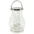 thumbnail image 5 of Northlight Woven Iron Pillar Candle Lantern with Glass Hurricane - 13.5", 5 of 8