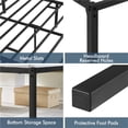 thumbnail image 3 of Aukfa Metal Queen Size Bed Frame, 14" Heavy Duty Platform Bed, 700 lb Capacity, Black, 3 of 8