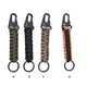 thumbnail image 3 of Scienceny LLavero de Paracord, mosquetón extraíble para exteriores, llavero de emergencia de supervivencia, cuerda, colgante portátil, cordón Herramientas eléctricas negro y naranja, 3 of 6