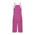 thumbnail image 5 of FAIWAD Rompers for Women Summer Casual Short Jumpsuits Overalls with Pockets 2024 Striped Jumpers, 5 of 5