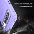 thumbnail image 2 of Dteck for Google Pixel 8 Pro 5G Case, Military Grade Dual Layer Heavy Duty Shockproof Full Body Slide Camera Lens Protective Built in Foldable Kickstand Phone Cover, Purple, 2 of 11