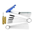 thumbnail image 4 of KLKCMS Carburettor Cleaner Brush Set Carburetor Removal Tools for Accessories Moped with Scrape Pin, 4 of 9