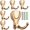 Gold, variant on Coat Hooks Wall Mount: Flip Lid Conceals Screws & Double Hooks, Heavy Duty Wall Hooks, Damage-Resistant Clothing Design, Towel Hooks for Bathroom Living Room to Hang Coats Hats Keys (2, Silver)
