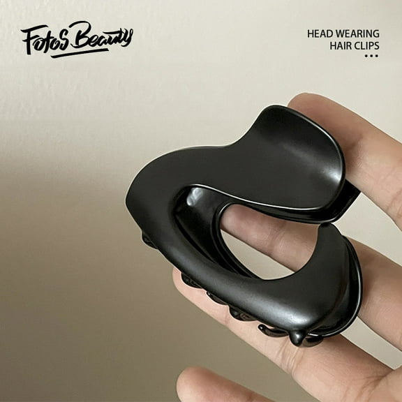Fofosbeauty 1PC Metal Hair Clips for Women Girls, Non-slip Claw Clips, Small Claw Clips for Thin/Medium Fine Hair, Black