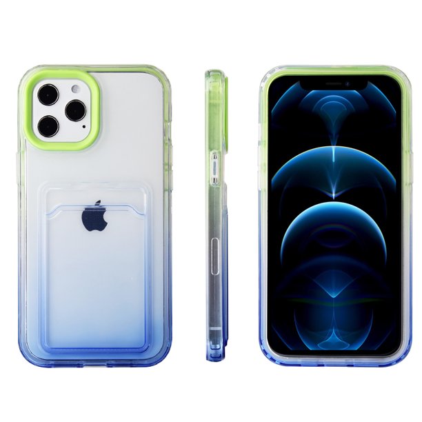 Tech Circle Iphone 12 Pro Max Case 6 7 Inch Gradient Color Change Cute Case Slim Lightweight Clear Back Cover With Card Holder Blue Walmart Com Tech Circle Iphone 12 Pro Max Case 6 7 Inch Gradient Color Change Cute Case Slim Lightweight Clear Back Cover With Card Holder Blue Walmart Com