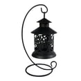 thumbnail image 3 of Linterna Candebro Candelero Linterna con soporte para decoración de bodas de nisterio del Interior Negro Sunnimix Candelabro de hierro hueco, 3 of 8