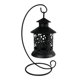 thumbnail image 3 of Linterna candeliere Candelero Linterna con soporte para decoración de bodas de del Interior Negro Colco Candelabro de hierro hueco, 3 of 8