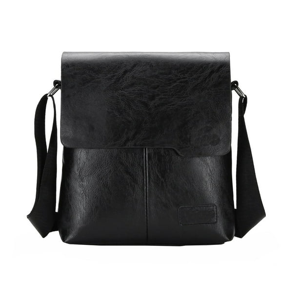 MUSOIE Vegan Leather Messenger Bag for Men Laptop Briefcase Bag for College Office Adjustable Strap
