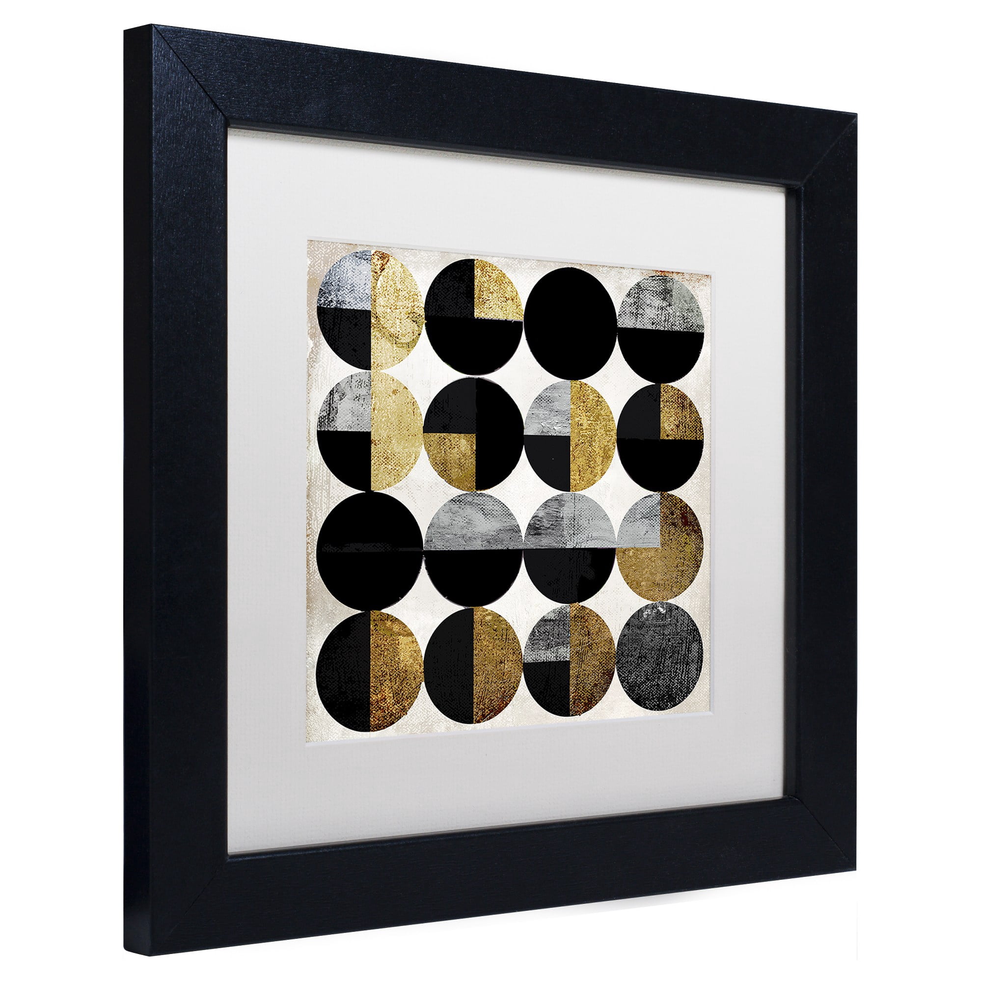 Trademark Fine Art "Conversation" Canvas Art by Color Bakery, White Matte, Black Frame