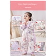 thumbnail image 3 of Saco de dormir unisex para bebé MICHLEY con pies, traje de dormir, cuatro estaciones, 3 of 5