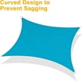 thumbnail image 5 of LOVE STORY Custom Size 16' x 19' Turquoise Blue Sun Shade Sail Canopy Commercial Rectangle Sail Shade Fabric for Patio Garden Backyard Pool (Customized), 5 of 8