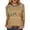Khaki, variant on Womens Round Neck 3/4 Sleeve Raglan Tops Independence Day 250th Anniversary USA Flag Print USA Embroidery Casual Lightweight T Shirts for Daily and Holiday Wear White 3XL