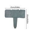 thumbnail image 4 of Landscape Edging Imitation Stone Garden Fence Plastic Garden Edging Border Landscape Decor Interlocking Decorative Panels Flower Bed Path Lawn Outdoor Picket Yard Grass Edge, 4 of 9