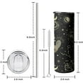 thumbnail image 6 of Pisces Tumbler with Lid and Straw, Astrology Tumbler, Gothic Tumbler, Constellation Cup/Mug, Zodiac Gifts for Men Women, Constellation Gifts, 20oz Slim Tumblers with Lids and Straws, 6 of 7