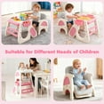 thumbnail image 2 of INFANS 8 in 1 Baby High Chair, Converts to Kids Table and Chair Set, with Drawing Whiteboard Building Block Tabletop, Suitable for Dinning Studying Playing, 2 of 9