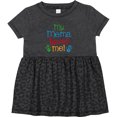 thumbnail image 3 of Inktastic Mema Loves Me Grandchild Girls Baby Dress, 3 of 5