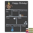 thumbnail image 1 of Cohas Party Theme Dog Milestone Chalkboard, 15 by 20 inches, 3 Bright Markers, 1 of 6