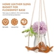 thumbnail image 3 of 2 Pieces Flower Pot Bottom Hanging Basket Macrame Planter House Plants Indoor Hanger Flowerpot Cotton Rope, 3 of 6