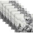 thumbnail image 6 of GZHJMY Wolf Cloth Napkins Set of 4,Reusable Washable Polyester Dinner Table Napkins for Kitchen,Dining,Restaurant,Party Decoration, 6 of 7